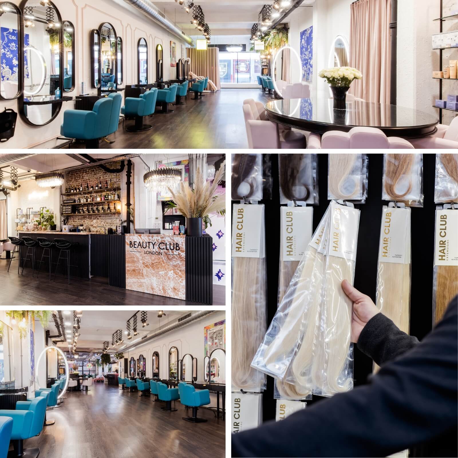 Beauty Club London Interior Collage Homepage Beauty Club London Interior