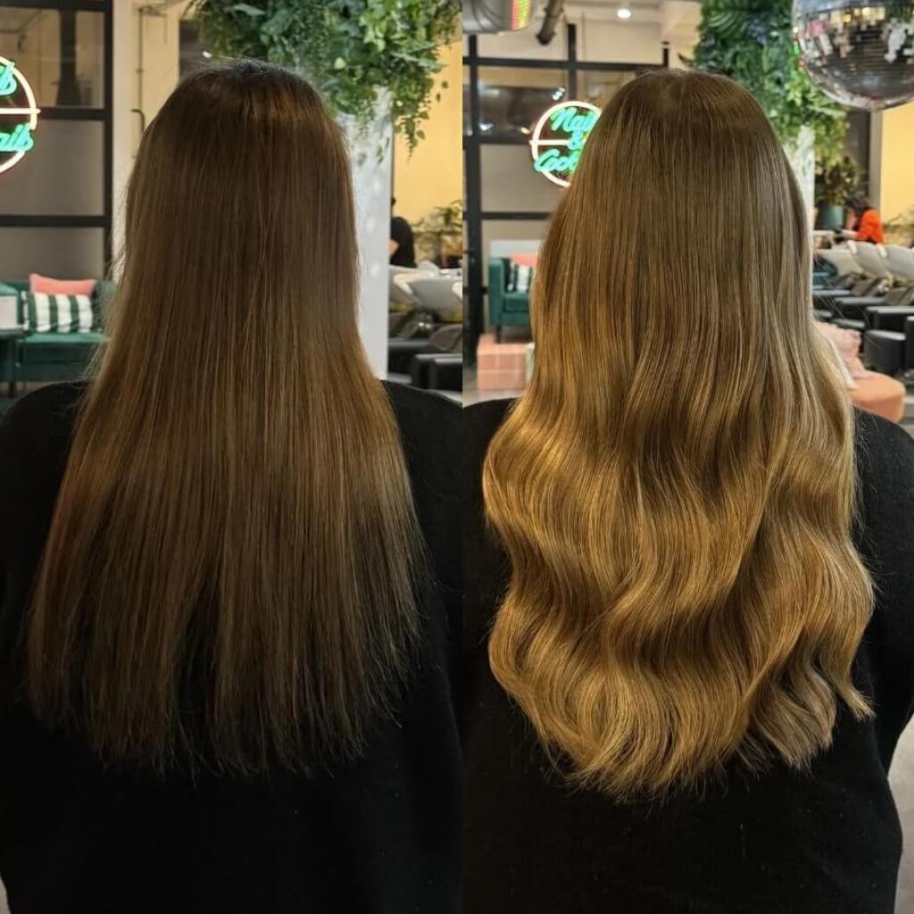 tape hair extension transformation