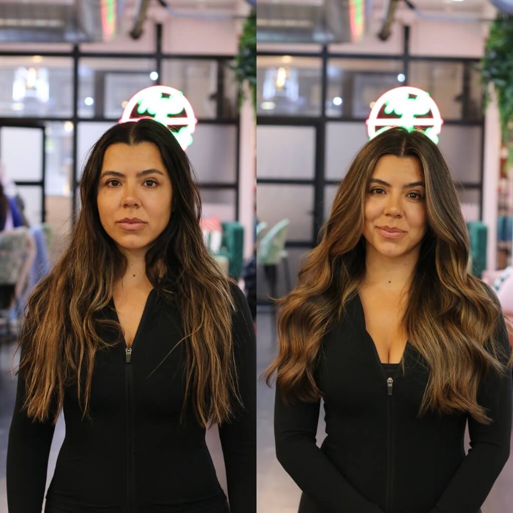brown hair colour transformation
