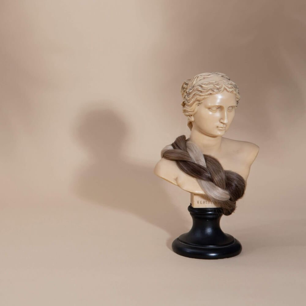 Hair Club Extensions hair extensions on display