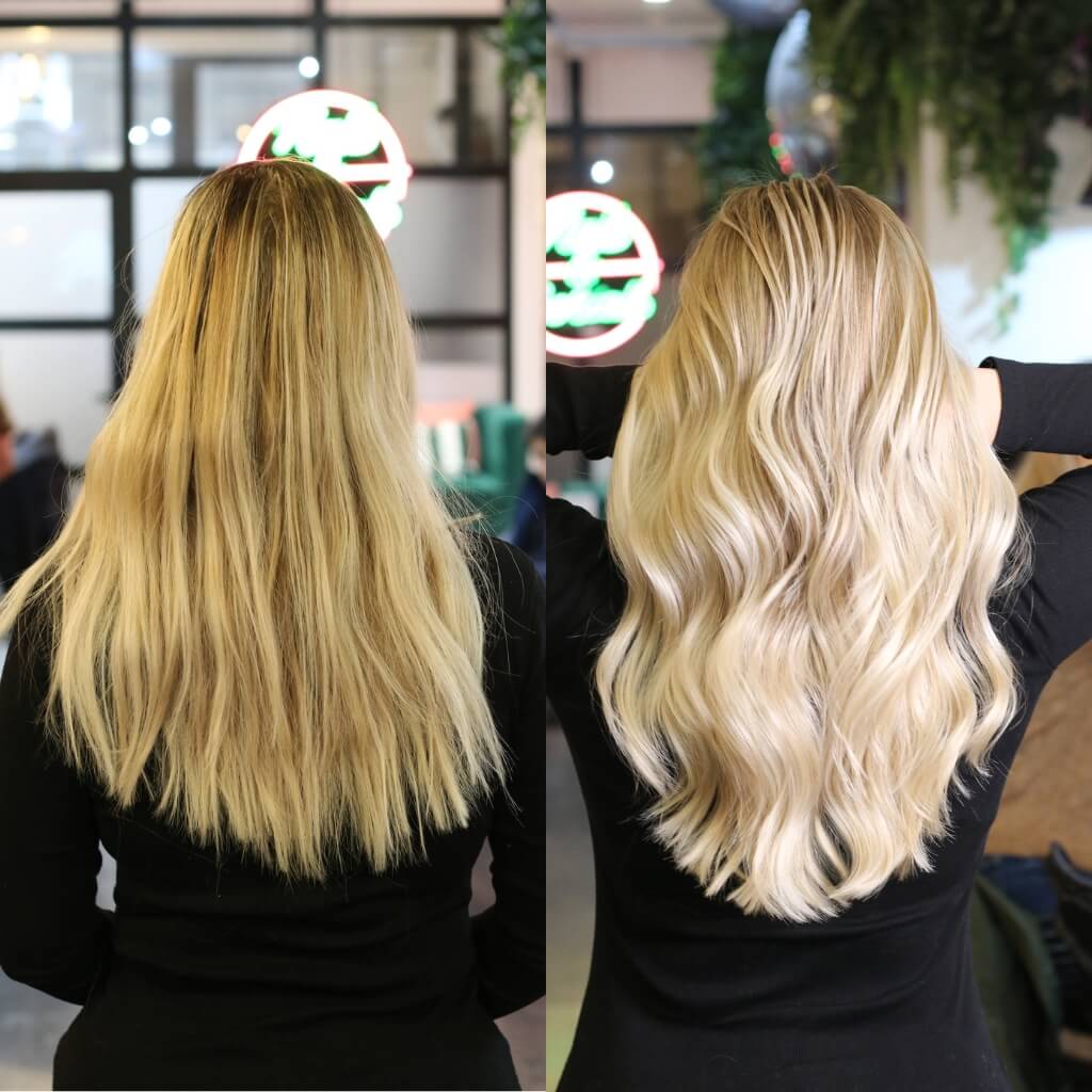 blonde hair colour transformation