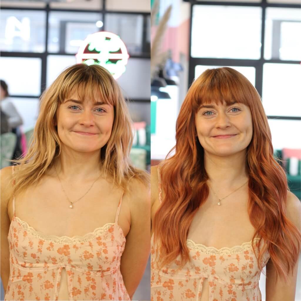 ginger hair colour transformation