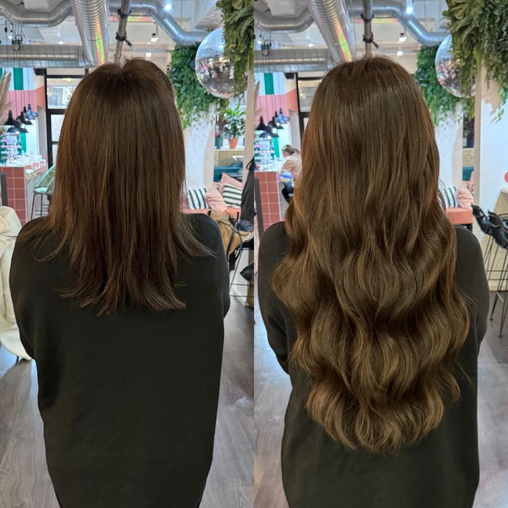 Hair extensions before and after 22 inch hair extensions before and after