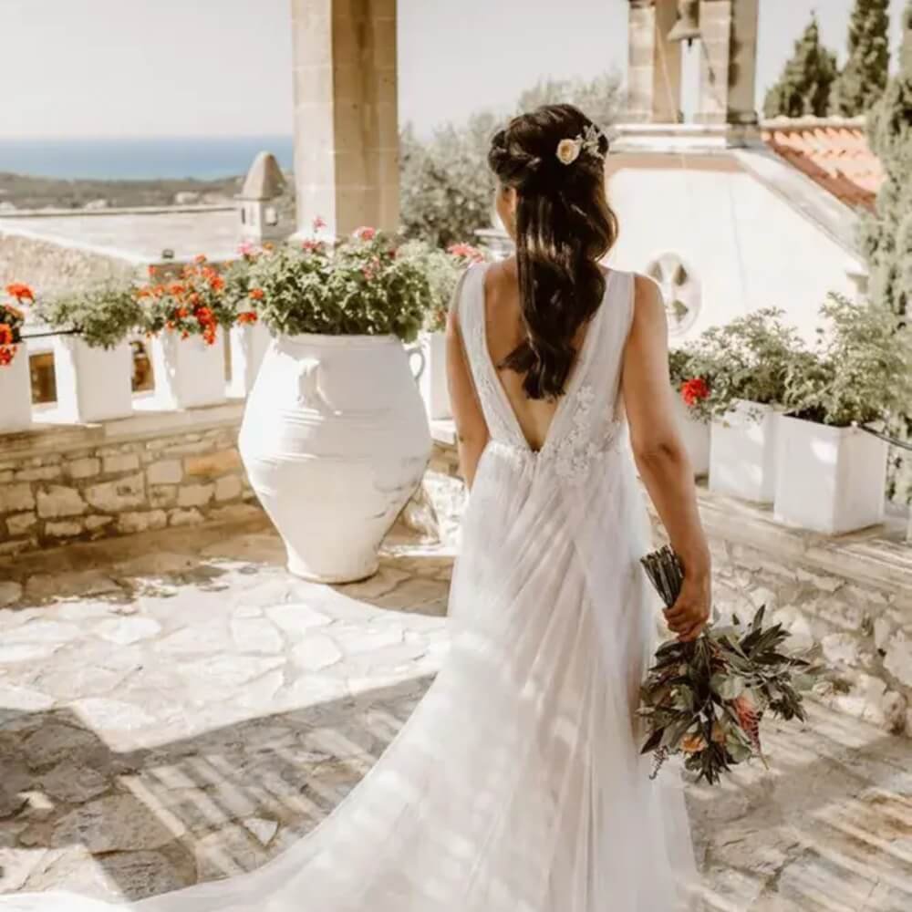 Hair extensions on wedding day