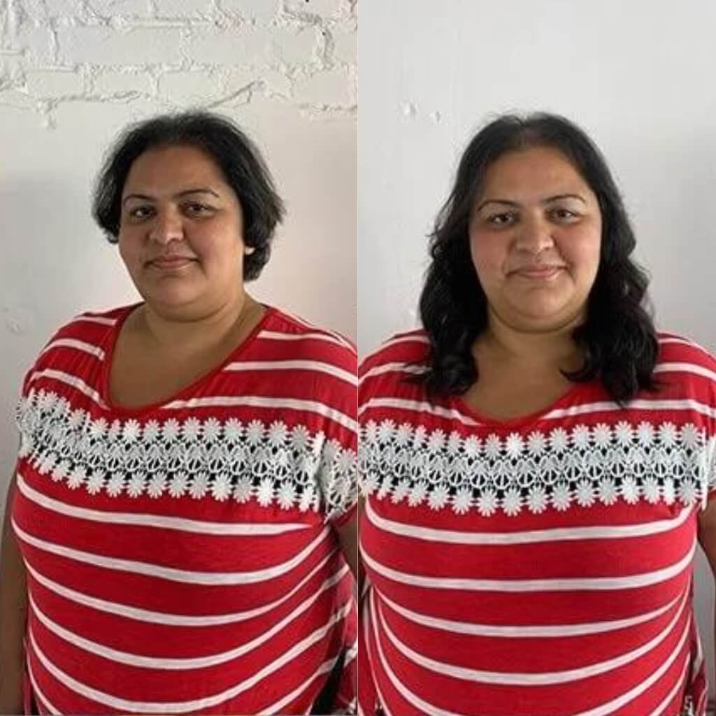 short to long hair extension transformation