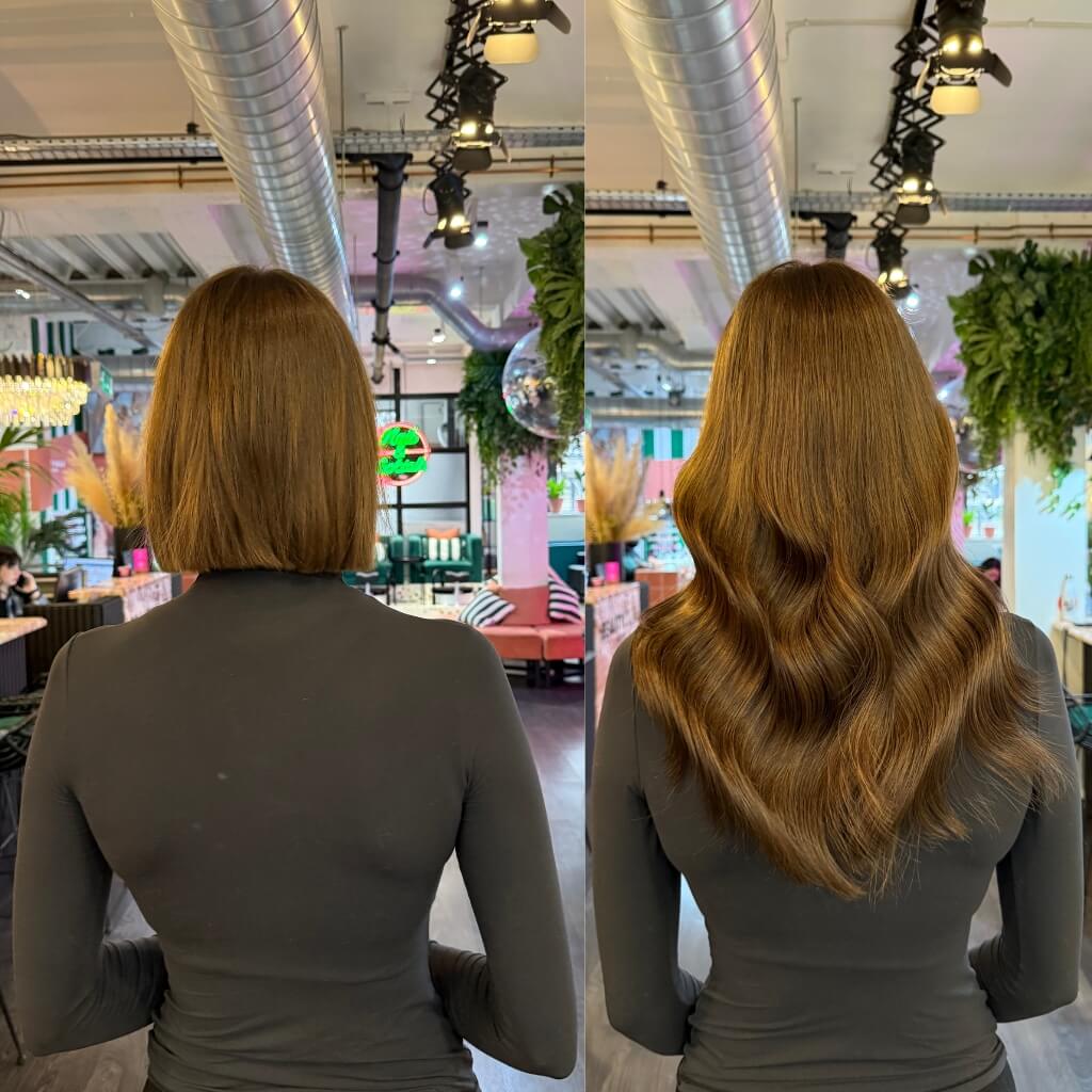 hair extensions before and after (3) hair extensions short to long