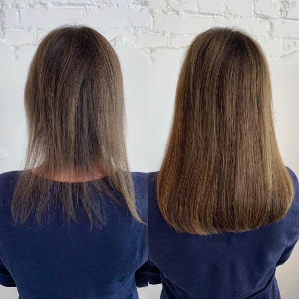 Hair extensions for thinning hair before and after